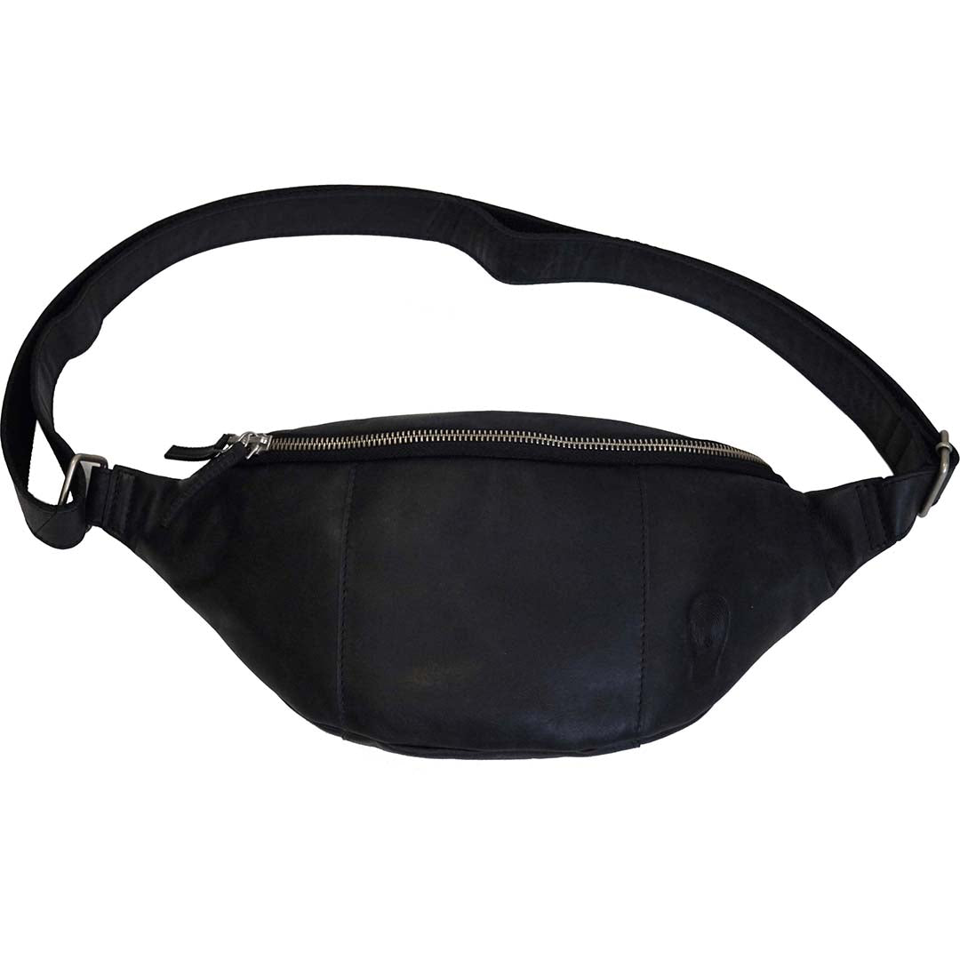 Miko Leder Gürteltasche Schwarz - S