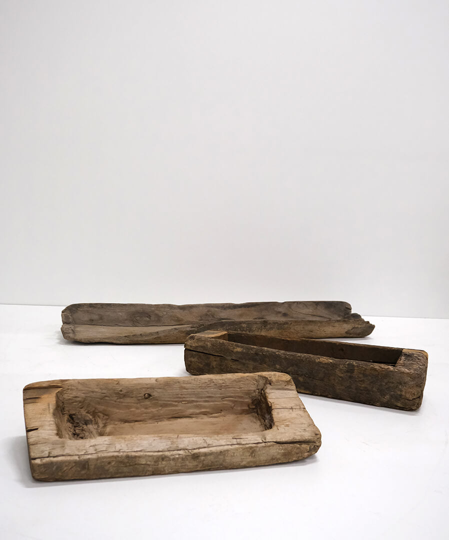 Einzigartiges altes Holztablett - M