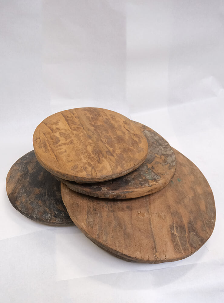 Chapati-Platte aus Holz - L
