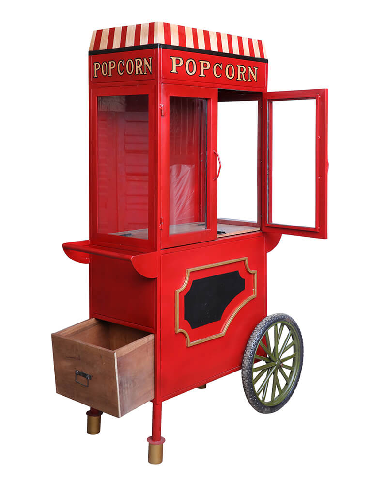 Lustiger Popcornwagen