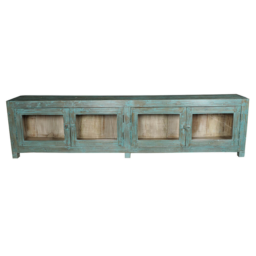Rustikales langes Sideboard mit 4 Türen