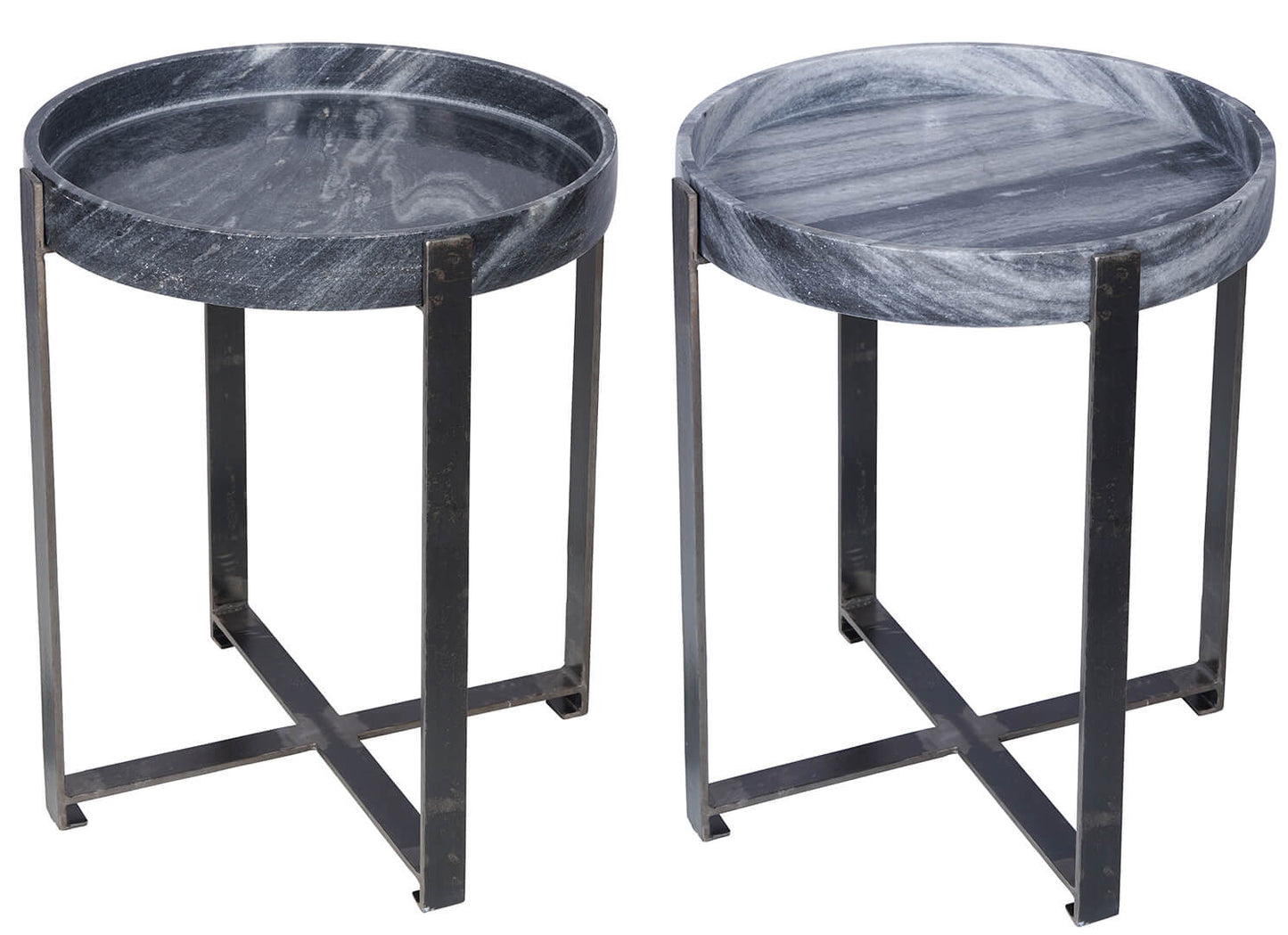 Harvard Beistelltisch mit Marmortablett