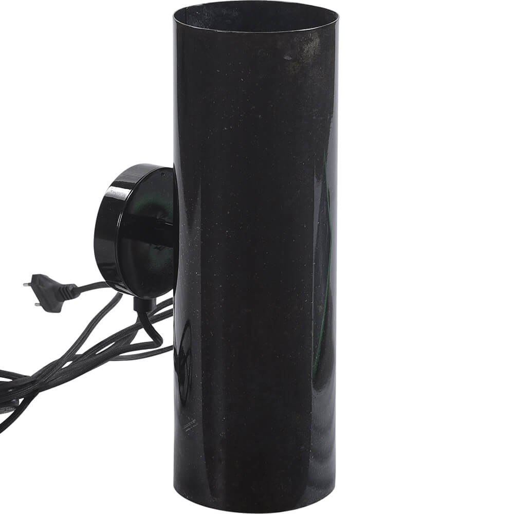 Jonah zylindrische Wandlampe - Dunkelblaumarmoriert