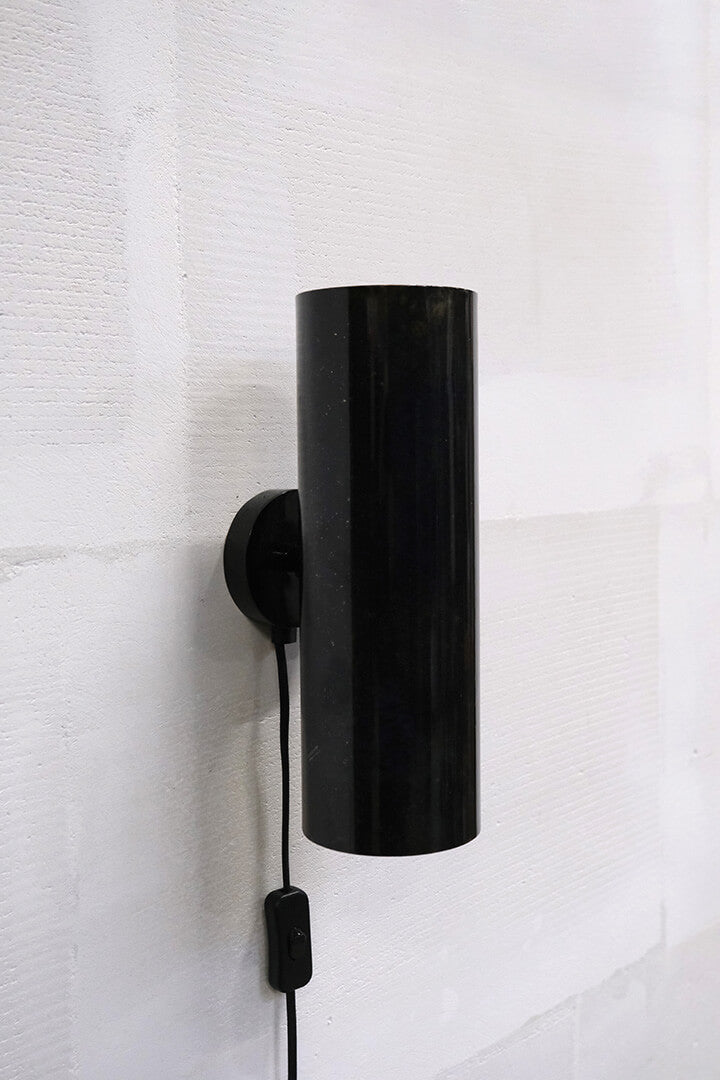Jonah zylindrische Wandlampe - Dunkelblaumarmoriert