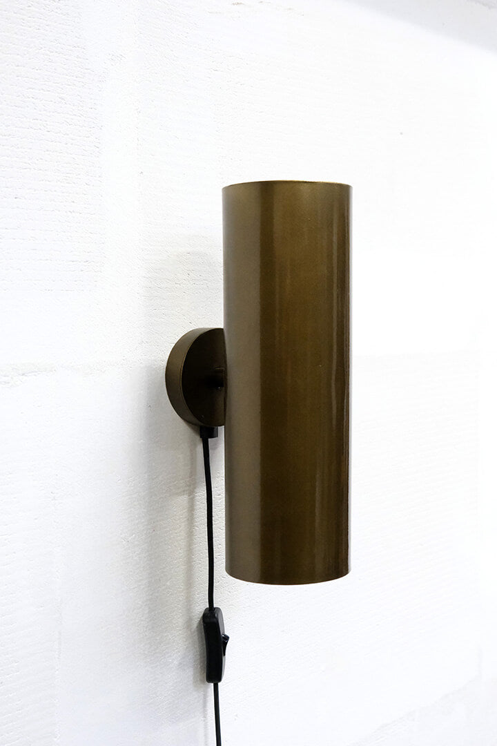 Jonah zylindrische Wandlampe - Antikmessing