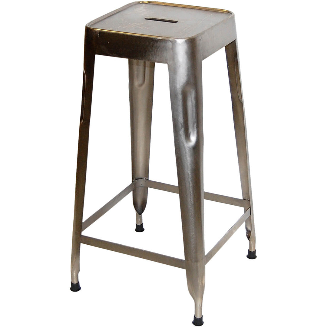 Copenhagen Hoher Hocker aus Eisen - glänzend