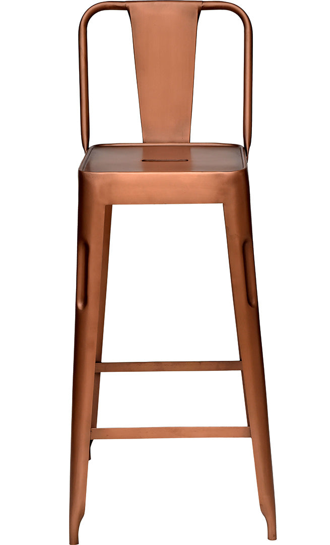 Copenhagen Barhocker aus Eisen - Antikkupfer