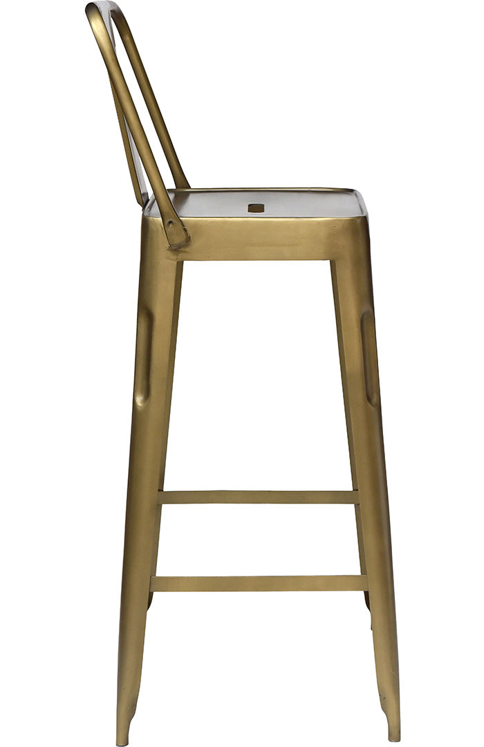 Copenhagen Barhocker - Antikmessing