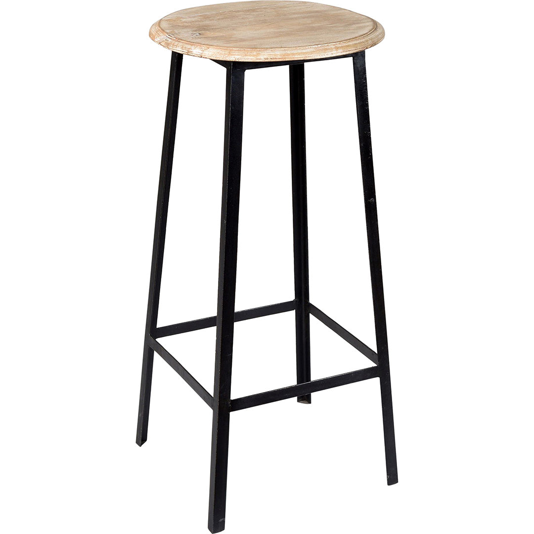 Holly Barhocker - Schwarz mit hellem Sitz