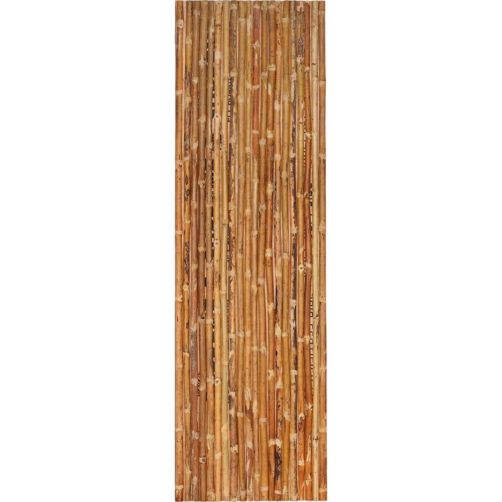 Wandplatte mit natürlichem Bambus verkleidet