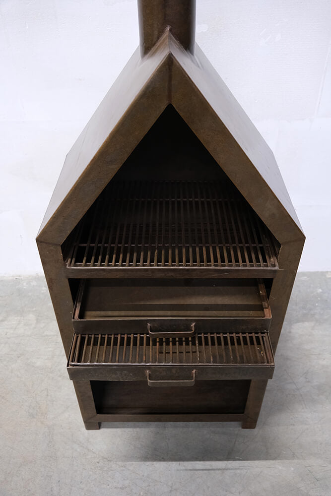 Eisenofen für den Außenbereich