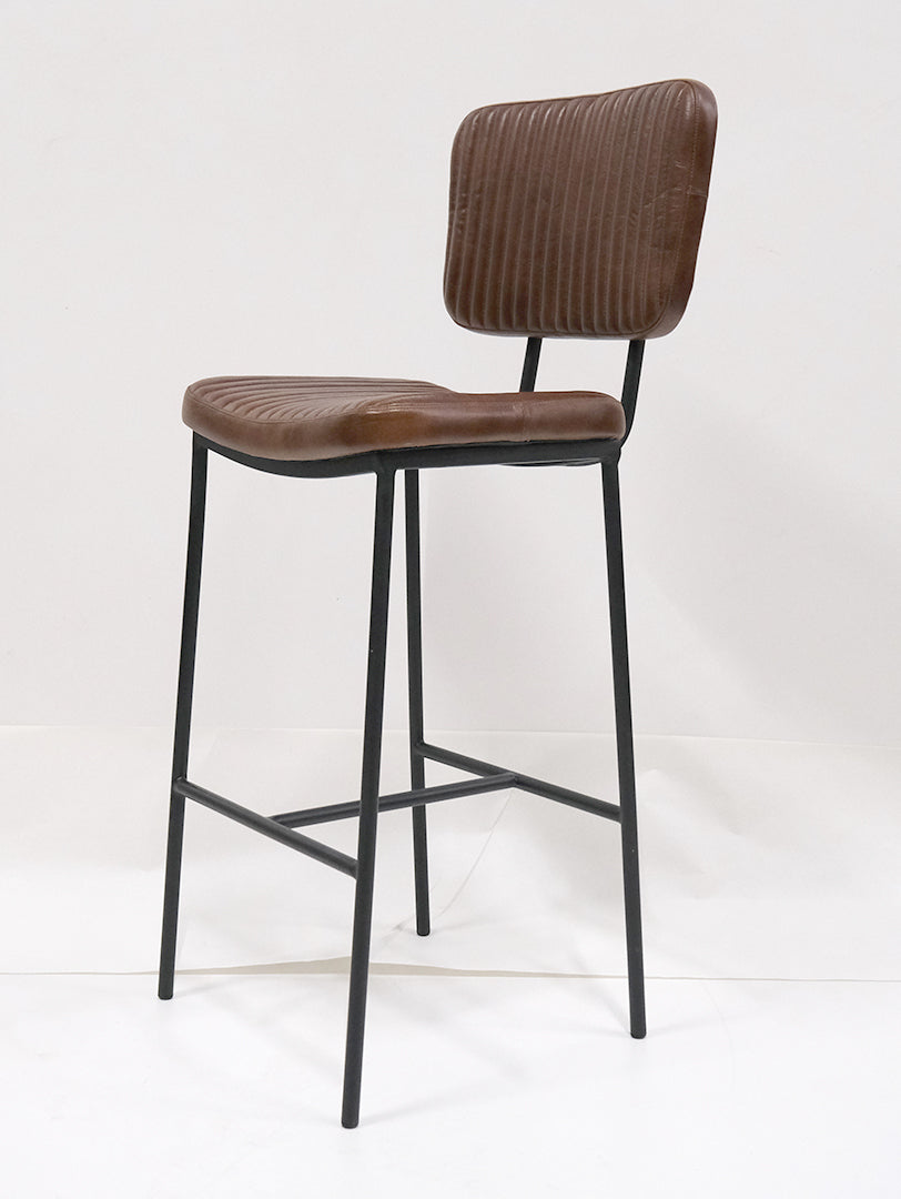 Astoria Barhocker - gestepptes Leder
