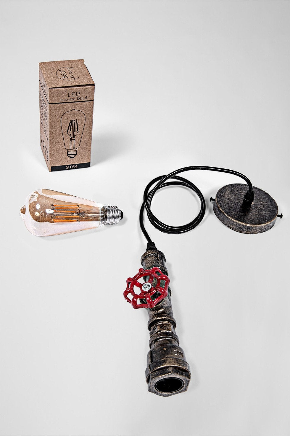 Dr. Nickel – Retro Vintage Industrie Design Hängeleuchte aus Metall