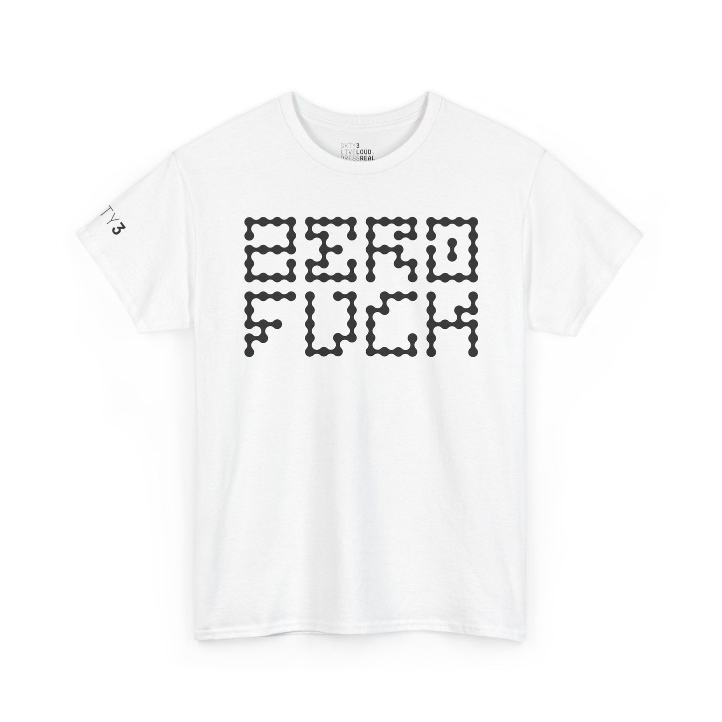 Zero F*ck Shirt | Trendiges Unisex Streetwear T-Shirt by SXTY3
