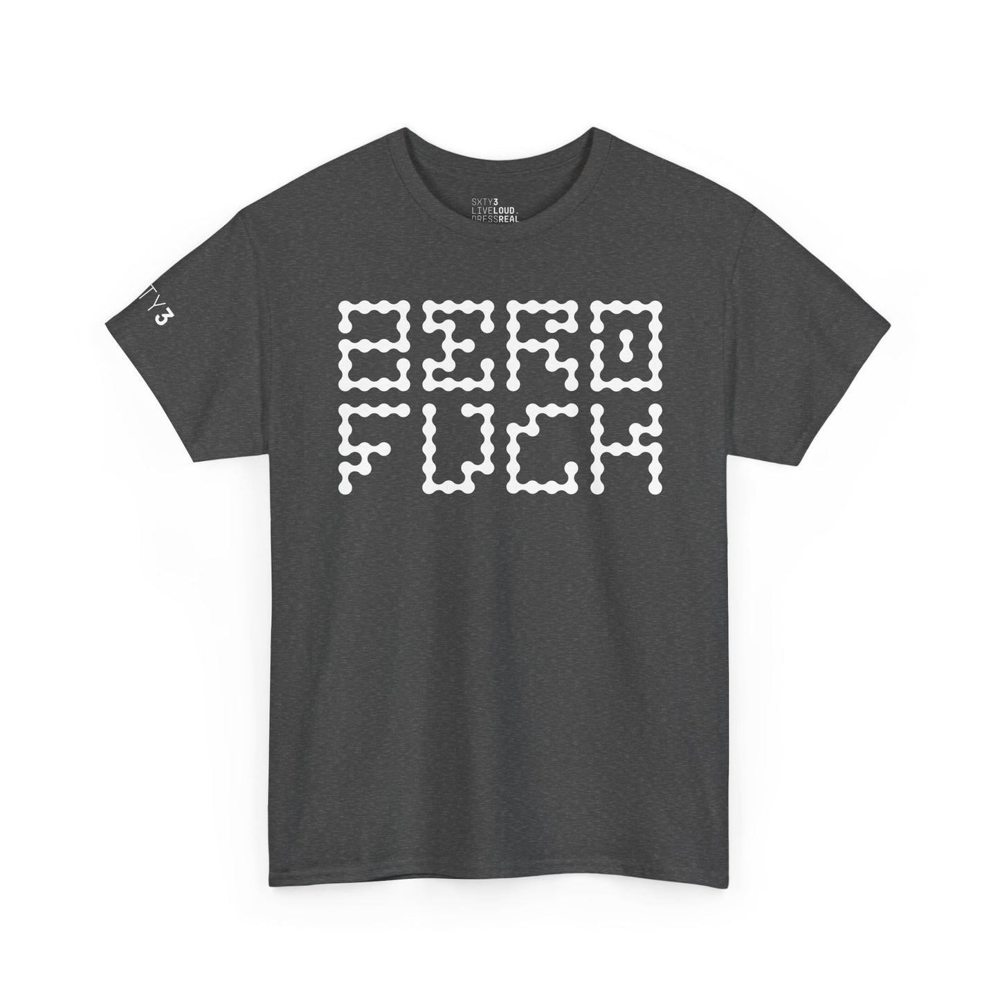 Zero F*ck Shirt | Trendiges Unisex Streetwear T-Shirt by SXTY3