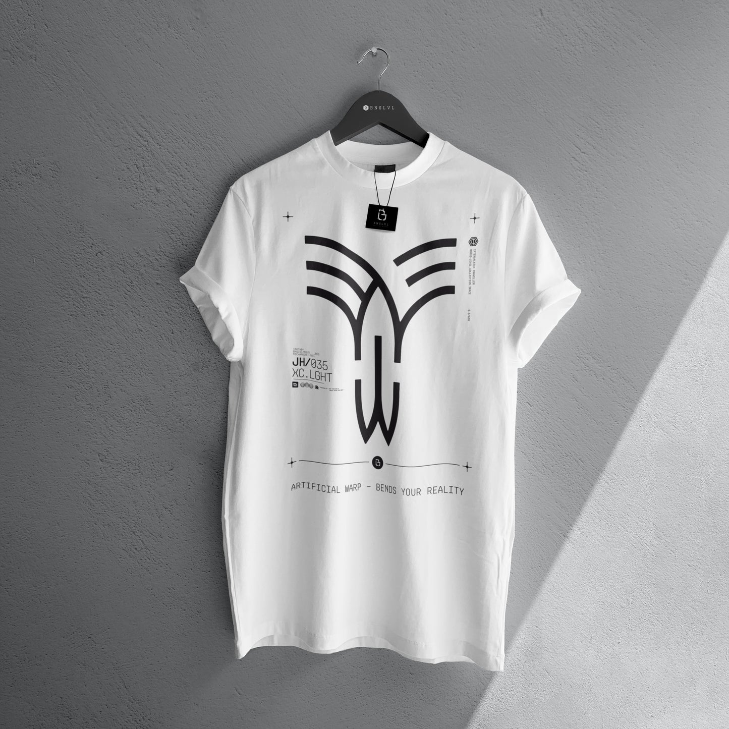 Artificial Warp T-shirt | Minimal Geometric Graphic Tee by BNSLVL