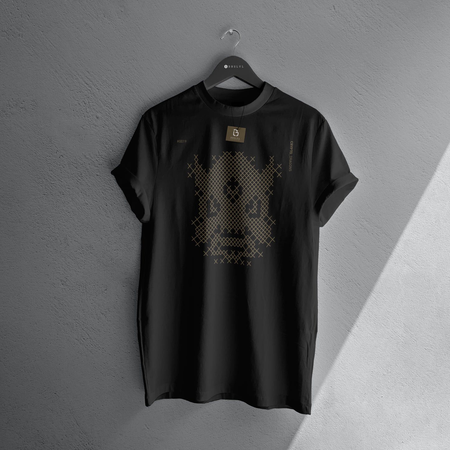 Crypto Collection T-Shirt – Dragon #0019 | Premium Streetwear in Schwarz by BNSLVL