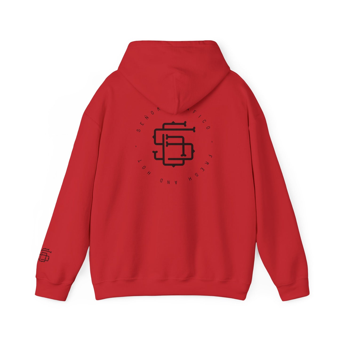 Monogram SC Logo Hoodie | Grey Pullover Sweatshirt, Minimal Streetwear