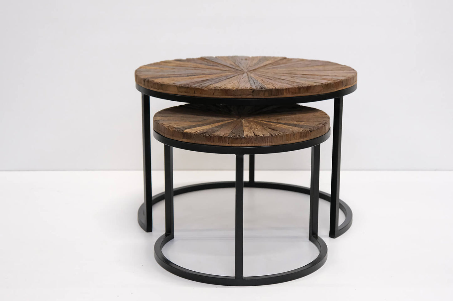 Luc rustikaler Couchtisch - 2er Set