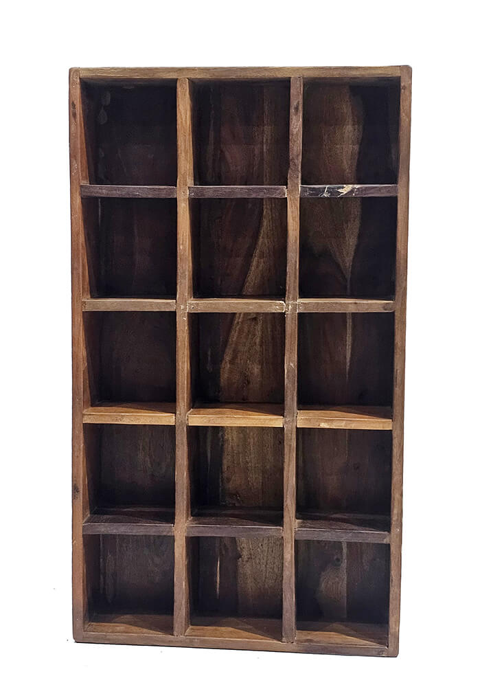 Macchiato Tassenregal mit 15 Fächern