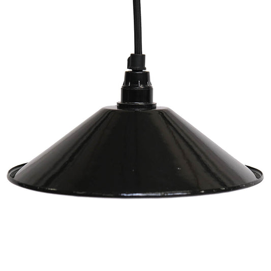 Enamel Hängelampe - Schwarz