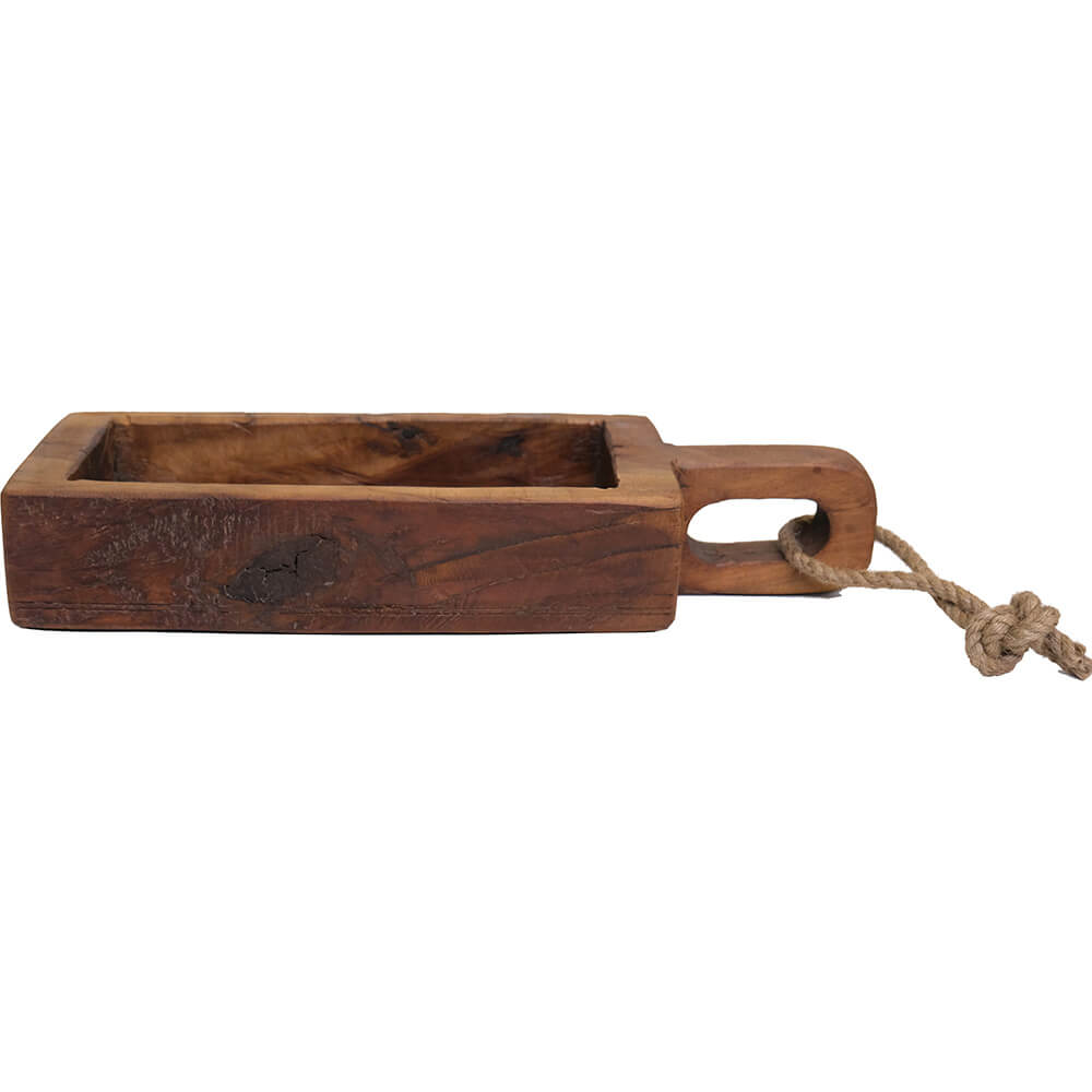 Holztablett mit Henkel