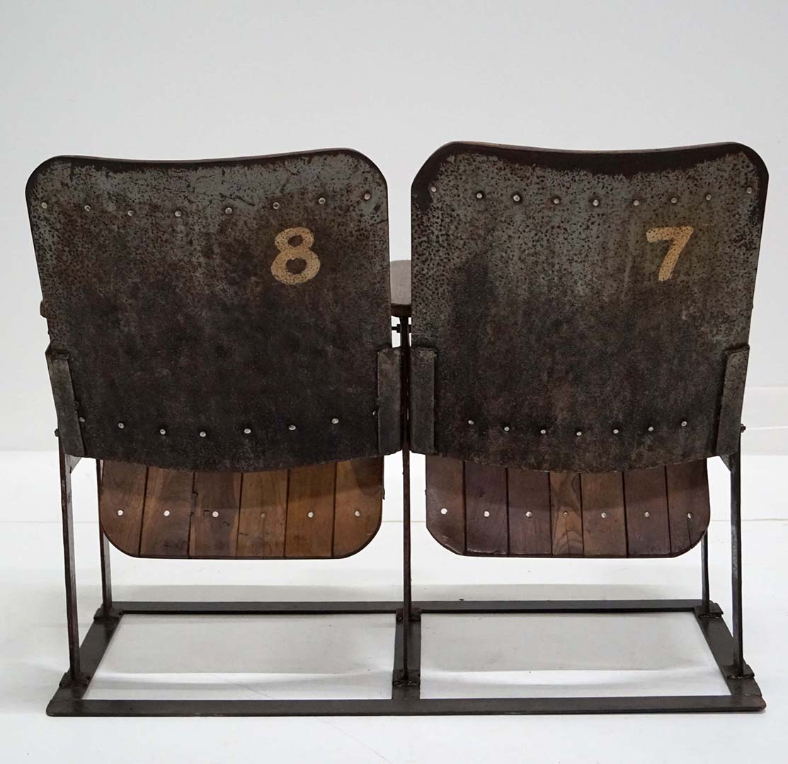 Bollywood Kinobank mit 2 Holzsitzen