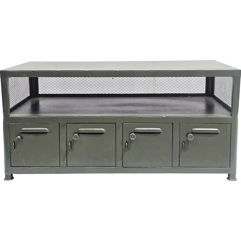 Niedriges rohes Sideboard aus Eisen