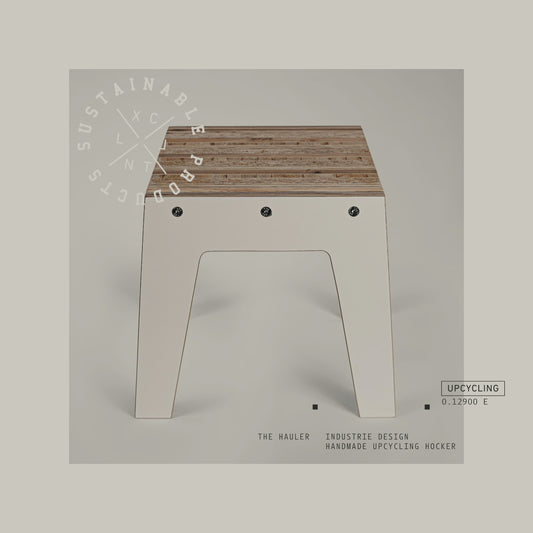 The Hauler – Handmade upcycled wooden stool