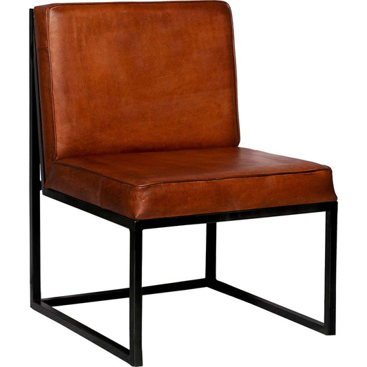 Perry Loungesessel mit Leder