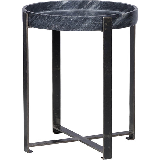 Harvard Beistelltisch mit Marmortablett