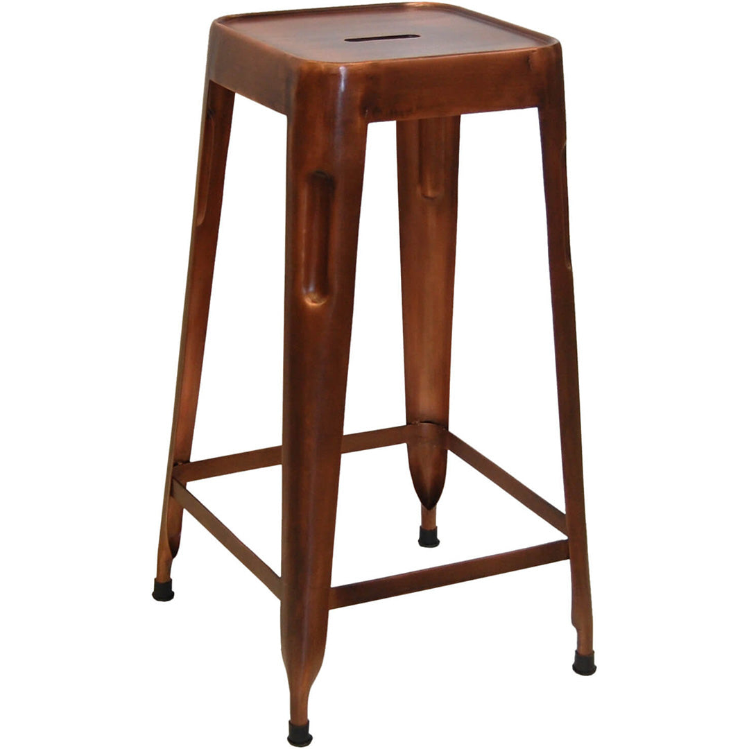 Copenhagen Hoher Hocker aus Eisen - Kupfer