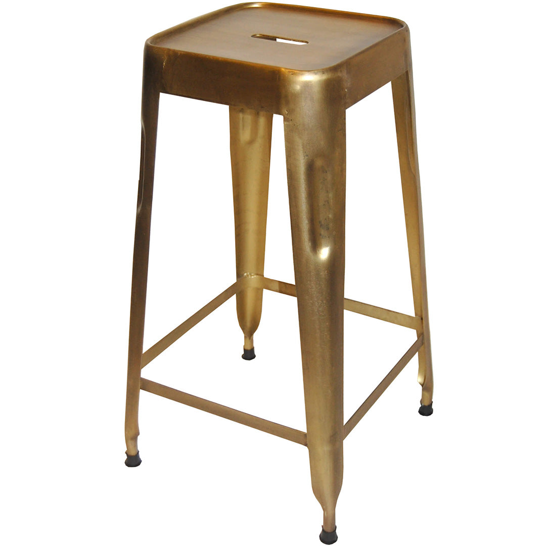 Copenhagen Hoher Hocker aus Eisen - Messing
