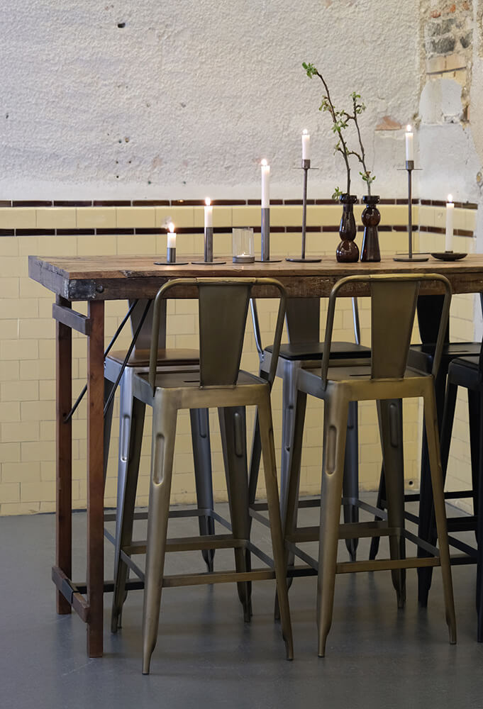 Copenhagen Barhocker - Antikmessing