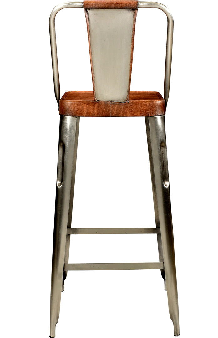 Copenhagen Barhocker mit Ledersitz