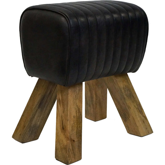 Jumper kleiner Lederbock - Schwarz