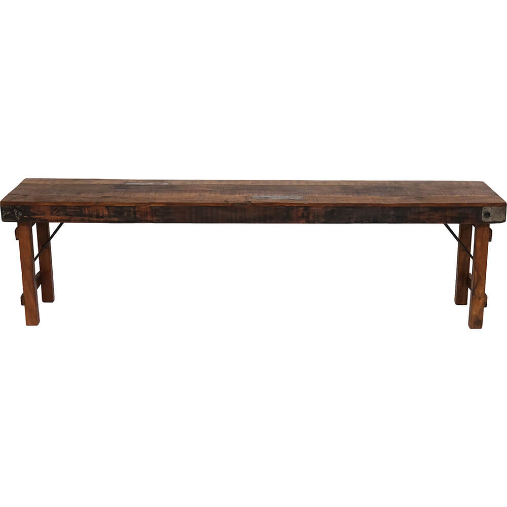 Uma Sitzbank aus Altholz