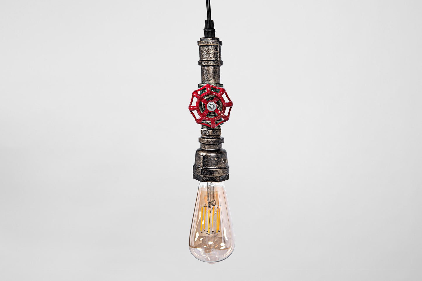 Dr. Nickel - Retro vintage industrial design pendant lamp made of metal